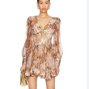 NWT Bardot Zelina Mini Floral Dress in Lily Floral